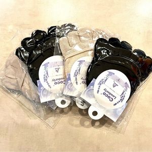 Four (4) Pair Half Toe Socks Women’s Size 6-9.5 Nude & Black